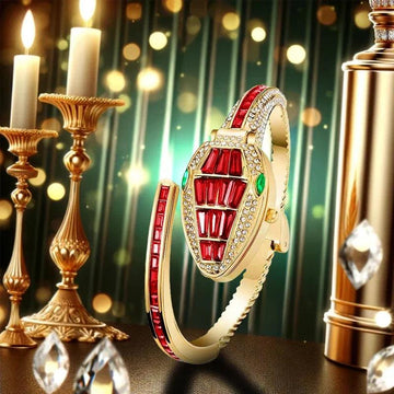 New Luxury Exquisite Fashionable Elegant Women Quartz Snake Design Personalized Small dial Wrist Watches